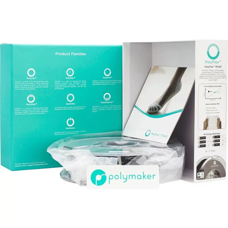 PolyFlex TPU95 Schwarz - 2.85mm - 750 g (4) PolyFlex TPU95 Schwarz - 2.85mm - 750 g (4)