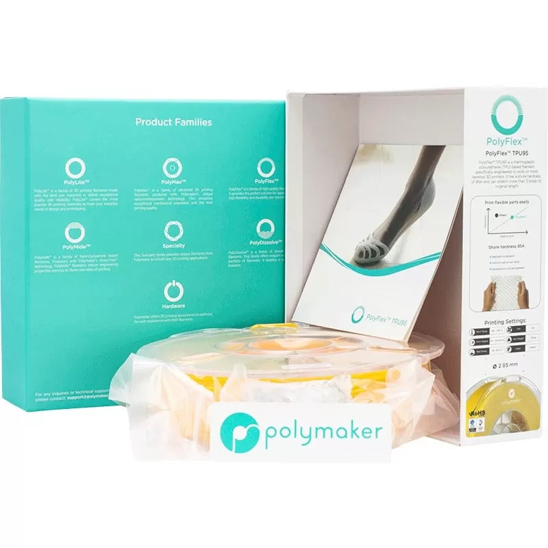 PolyFlex TPU95 Gelb - 2.85mm - 750 g (4) PolyFlex TPU95 Gelb - 2.85mm - 750 g (4)