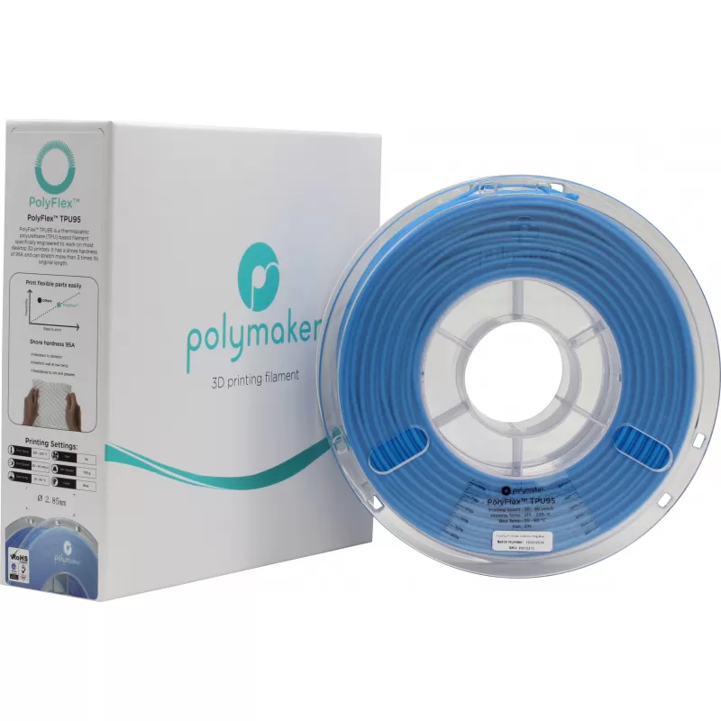 PolyFlex TPU95 Blau - 2.85mm - 750 g (5) PolyFlex TPU95 Blau - 2.85mm - 750 g (5)
