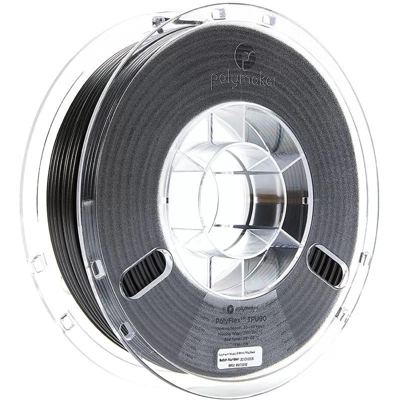 Polyflex TPU90 Schwarz - 2.85mm - 750 g Polyflex TPU90 Schwarz - 2.85mm - 750 g