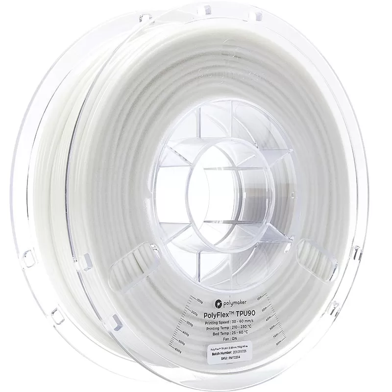 Polyflex TPU90 Weiß - 2.85mm - 750 g Polyflex TPU90 Weiß - 2.85mm - 750 g