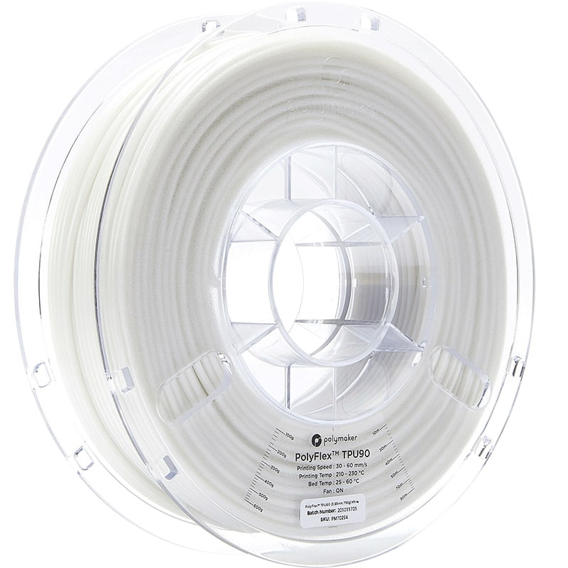 Polyflex TPU90 Weiß - 2.85mm - 750 g Polyflex TPU90 Weiß - 2.85mm - 750 g