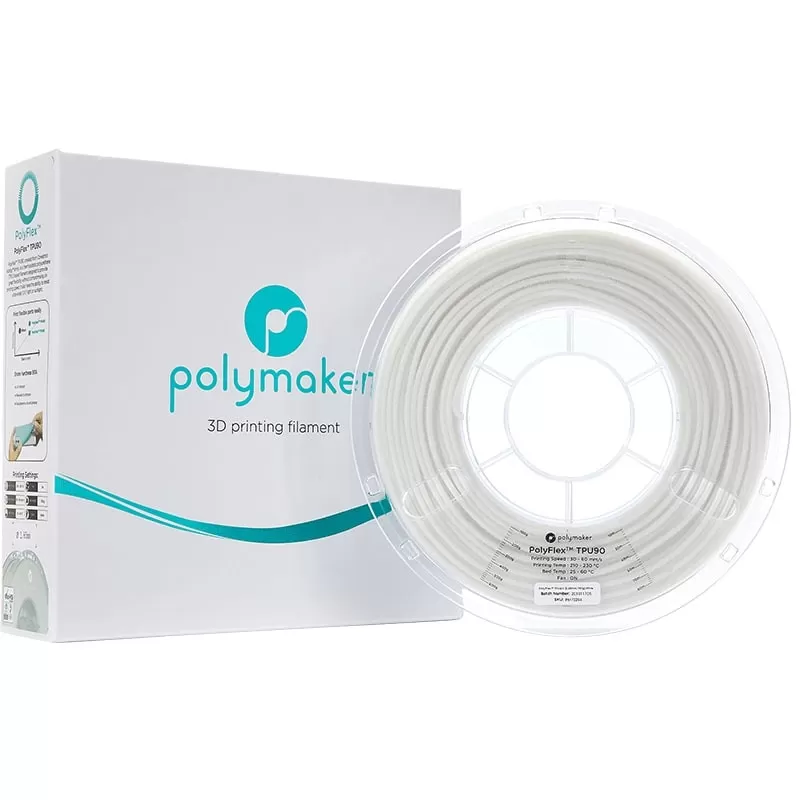 Polyflex TPU90 Weiß - 2.85mm - 750 g (5) Polyflex TPU90 Weiß - 2.85mm - 750 g (5)
