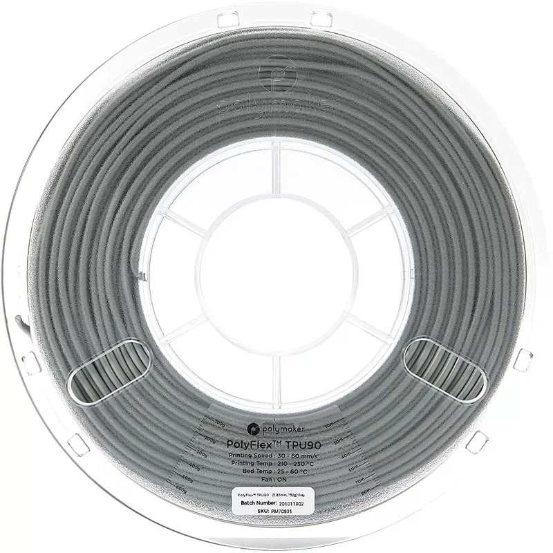 Polyflex TPU90 Grau - 2.85mm - 750 g (2) Polyflex TPU90 Grau - 2.85mm - 750 g (2)
