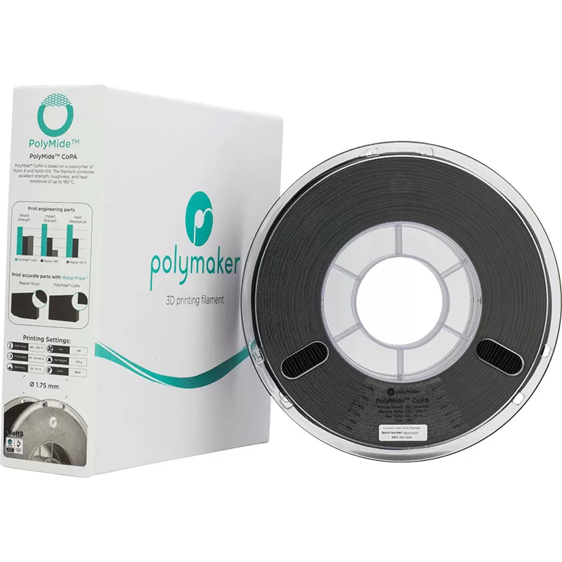 PolyMide CoPA 6-6.6 Nylon Schwarz - 1.75mm - 750 g (5) PolyMide CoPA 6-6.6 Nylon Schwarz - 1.75mm - 750 g (5)