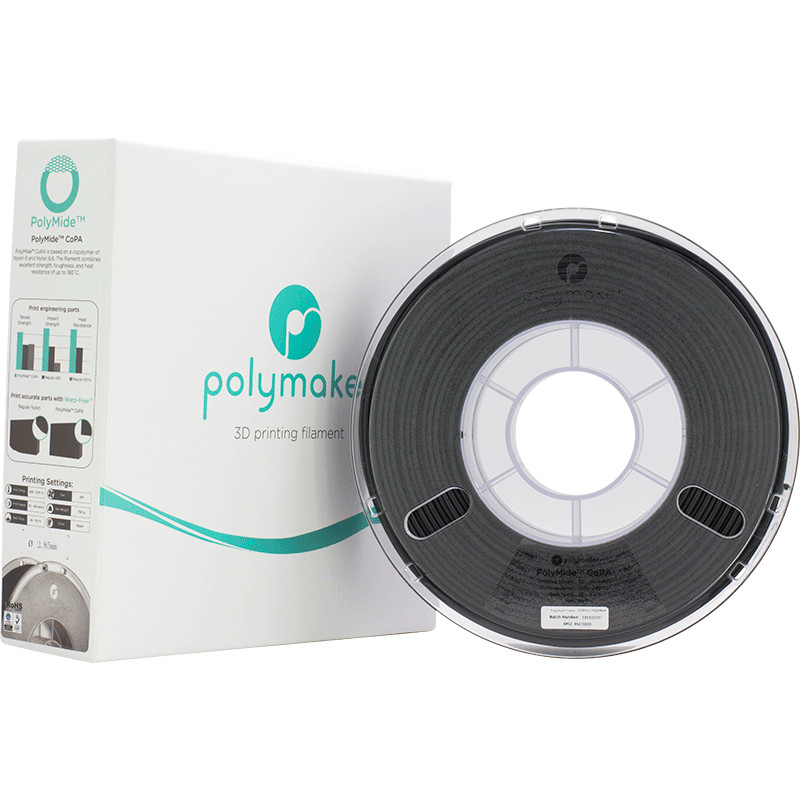 PolyMide CoPA 6-6.6 Nylon Schwarz - 2.85mm - 750 g (5) PolyMide CoPA 6-6.6 Nylon Schwarz - 2.85mm - 750 g (5)