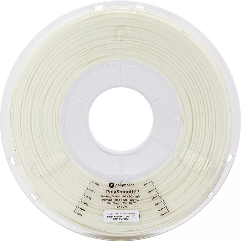 PolySmooth Weiß - 2.85mm - 750 g (2) PolySmooth Weiß - 2.85mm - 750 g (2)