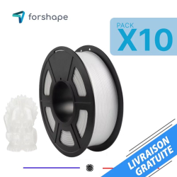 Pack x10 ecoPETG Weiß Forshape - 1,75 mm - 10 kg