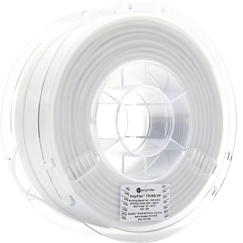 PolyFlex TPU95-HF Weiß - 2.85mm - 750 g PolyFlex TPU95-HF Weiß - 2.85mm - 750 g