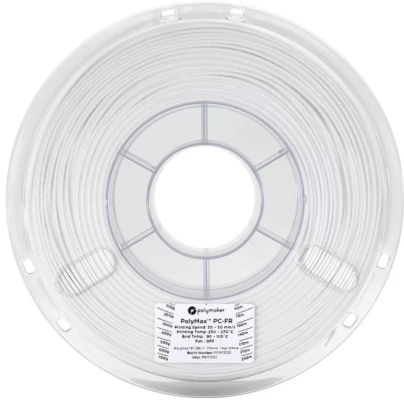 PolyMax PC-DE Weiß 1.75mm - 1 kg (2) PolyMax PC-DE Weiß 1.75mm - 1 kg (2)