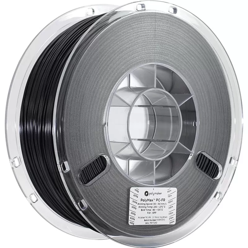 PolyMax PC-DE Schwarz 1.75mm - 1 kg PolyMax PC-DE Schwarz 1.75mm - 1 kg