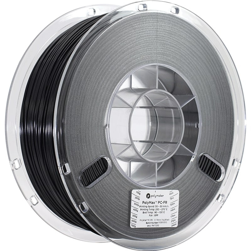 PolyMax PC-DE Schwarz 1.75mm - 1 kg PolyMax PC-DE Schwarz 1.75mm - 1 kg