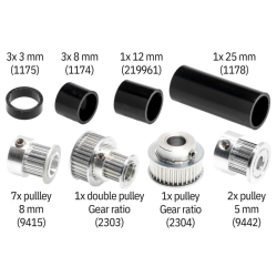 Riemen- und Riemenscheiben-Set, Ultimaker S Series