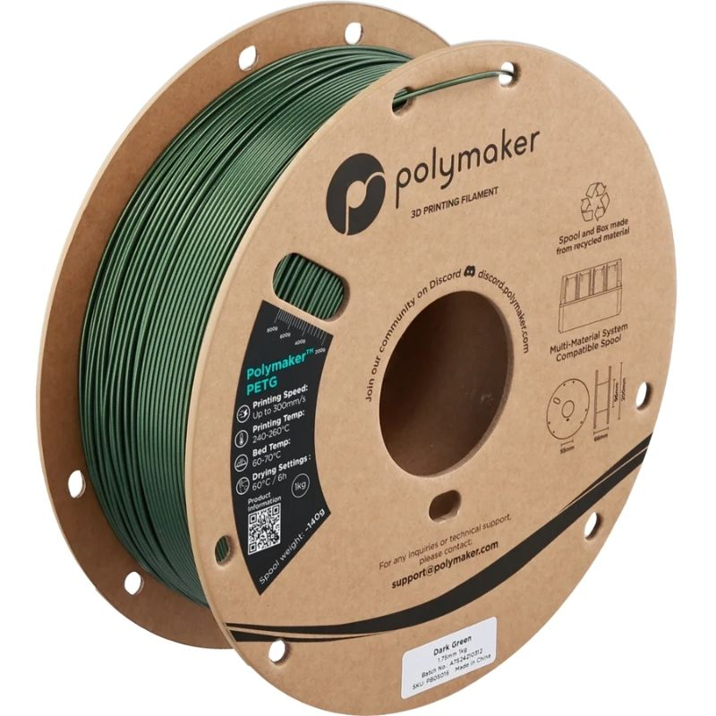 Polymaker PETG Dunkelgrün - 1,75mm - 1kg