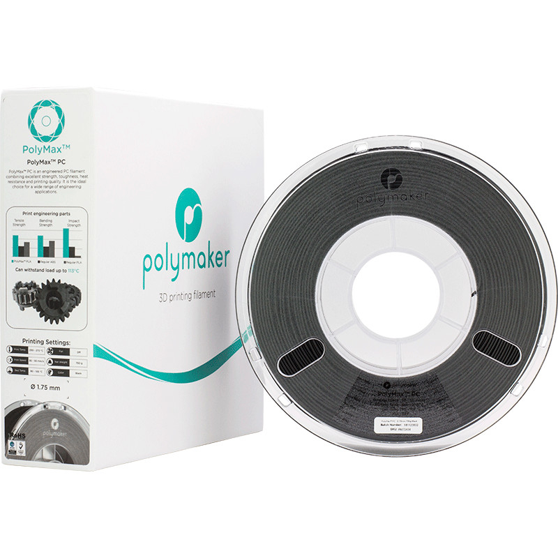 PolyMax PC Schwarz - 1.75mm - 750 g PolyMax PC Schwarz - 1.75mm - 750 g