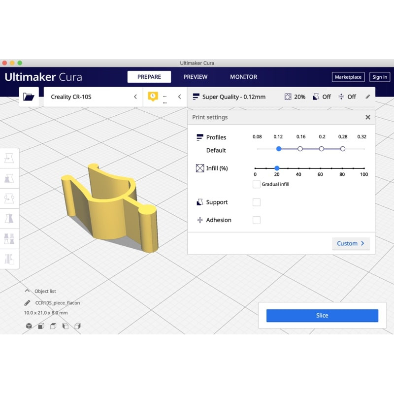 Cura - Software zum kostenlosen Download