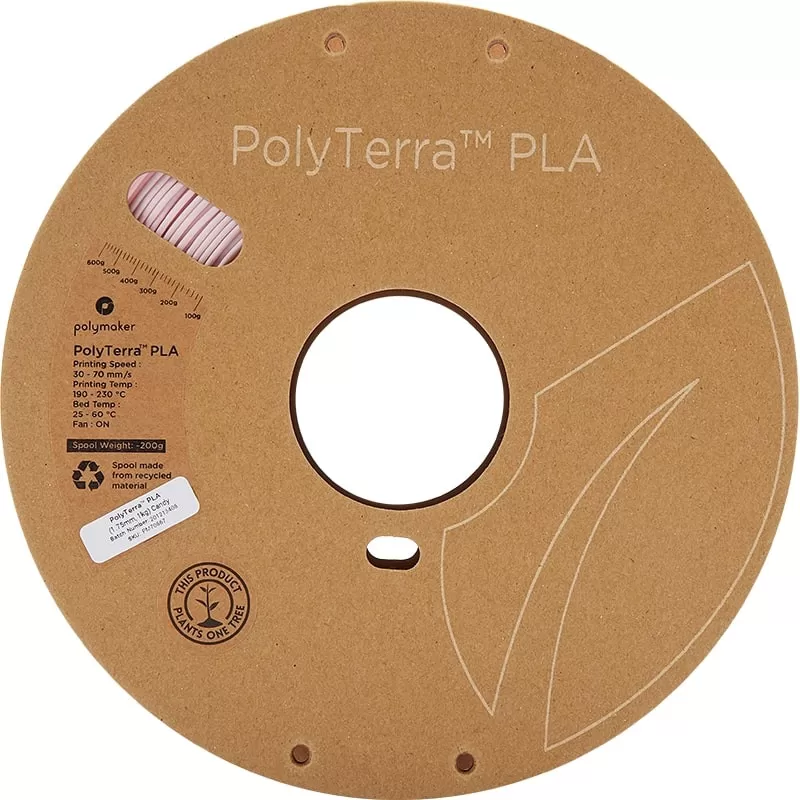 PolyTerra PLA Candy - 1.75mm - 1 kg - Vorderseite PolyTerra PLA Candy - 1.75mm - 1 kg - Vorderseite