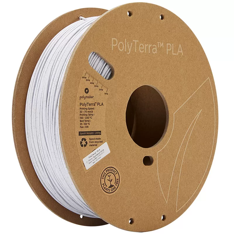 PolyTerra PLA Marmor Weiß (Marble White) - 1.75mm - 1 kg PolyTerra PLA Marmor Weiß (Marble White) - 1.75mm - 1 kg
