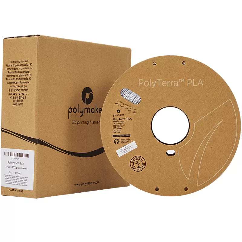 PolyTerra PLA Marmor Weiß (Marble White) - 1.75mm - 1 kg PolyTerra PLA Marmor Weiß (Marble White) - 1.75mm - 1 kg
