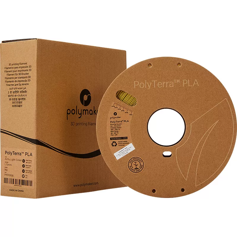 PolyTerra PLA Armeegrün (Army Ligh Green) - 1.75mm - 1 kg PolyTerra PLA Armeegrün (Army Ligh Green) - 1.75mm - 1 kg