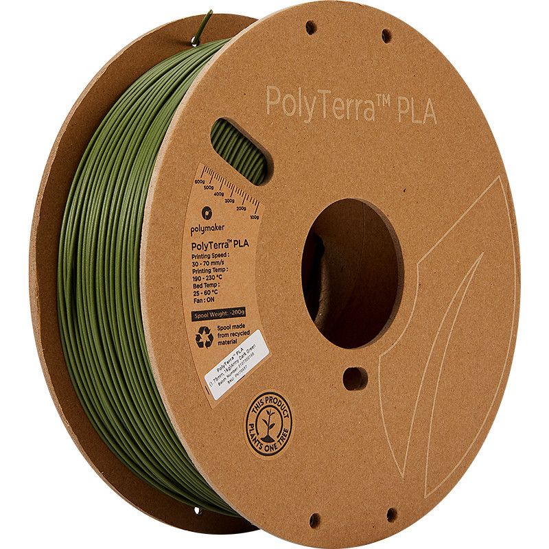 PolyTerra PLA Army dark green (Army dunkelgrün) - 1.75mm - 1 kg PolyTerra PLA Army dark green (Army dunkelgrün) - 1.75mm - 1 kg