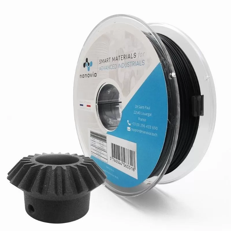 PETG CF Nanovia (kohlefaserverstärkt) - 2.85 mm - 500g PETG CF Nanovia (kohlefaserverstärkt) - 2.85 mm - 500g