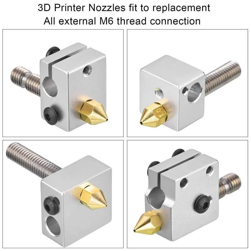 Satz von 24 Messingdüsen MK8 Forshape (2 x 0.2mm, 2 x 0.3mm, 12 x 0.4mm, 2 x 0.5mm, 2 x 0.6mm, 2 x 0.8mm, 2 x 1.0mm) Satz von 24 Messingdüsen MK8 Forshape (2 x 0.2mm, 2 x 0.3mm, 12 x 0.4mm, 2 x 0.5mm, 2 x 0.6mm, 2 x 0.8mm, 2 x 1.0mm)