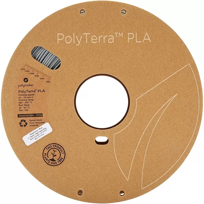 PolyTerra_PLA_Grau_Fossil_175mm_2 PolyTerra_PLA_Grau_Fossil_175mm_2