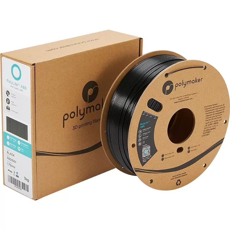 Verpackung - PolyLite ABS Schwarz - 1.75mm - 1 kg Verpackung - PolyLite ABS Schwarz - 1.75mm - 1 kg