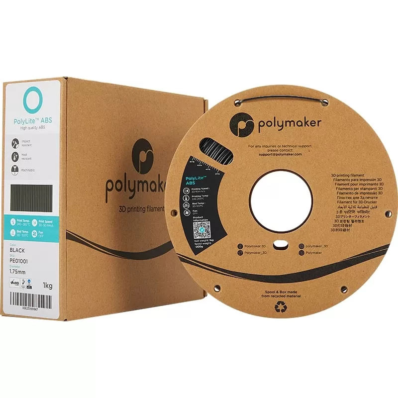 PolyLite ABS Schwarz - 1.75mm - 1 kg PolyLite ABS Schwarz - 1.75mm - 1 kg