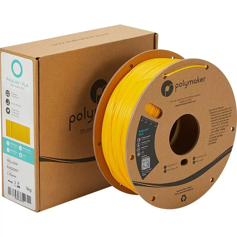 PolyLite-Packung PLA Gelb - 1.75mm - 1 kg PolyLite-Packung PLA Gelb - 1.75mm - 1 kg