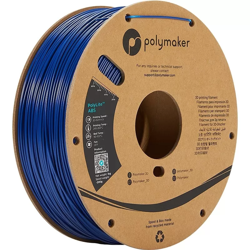 PolyLite ABS Blau - 2.85mm - 1 kg PolyLite ABS Blau - 2.85mm - 1 kg