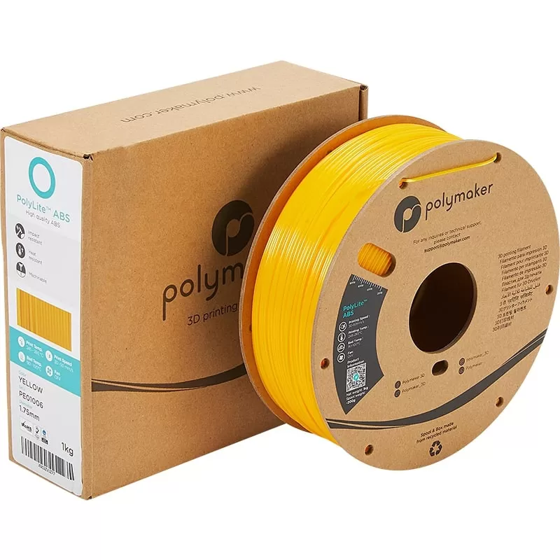 PolyLite-Packung ABS Gelb - 1.75mm - 1 kg PolyLite-Packung ABS Gelb - 1.75mm - 1 kg