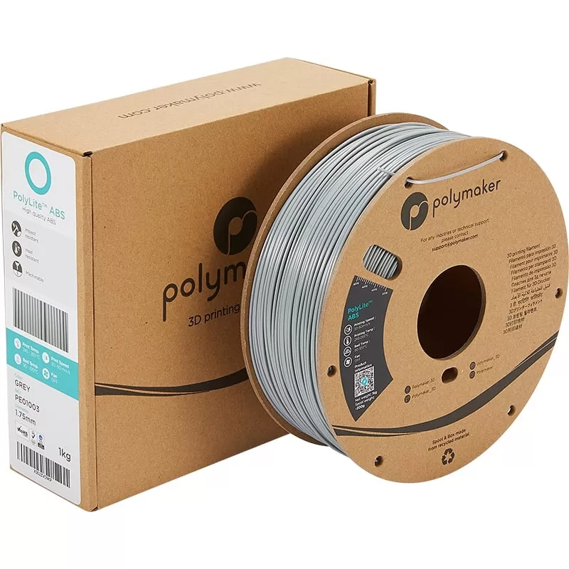 Verpackung ABS Grau PolyLite - 2.85mm - 1 kg Verpackung ABS Grau PolyLite - 2.85mm - 1 kg