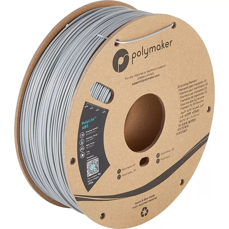 Filament ABS Grau PolyLite - 2.85mm - 1 kg Filament ABS Grau PolyLite - 2.85mm - 1 kg