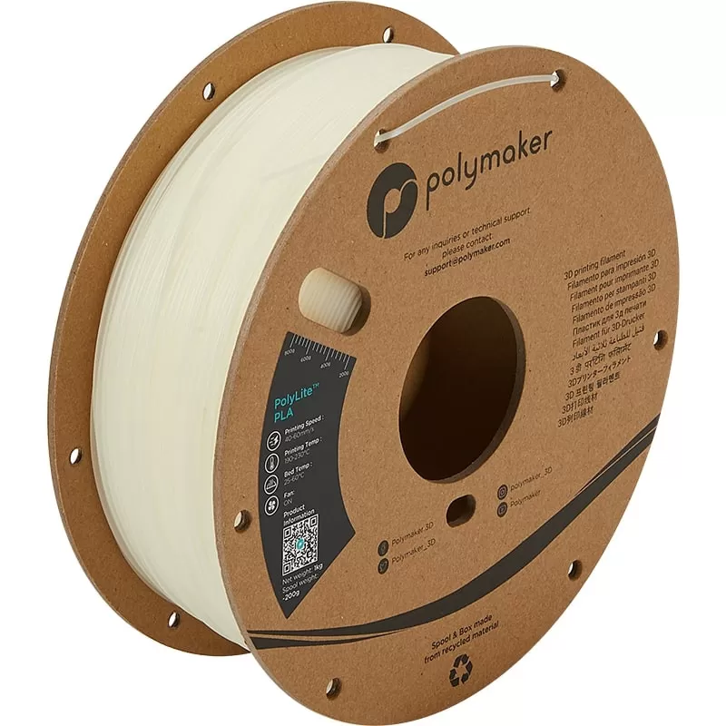 PLA Natural PolyLite - 2.85mm - 1 kg PLA Natural PolyLite - 2.85mm - 1 kg