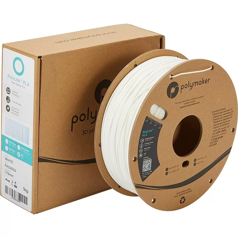 Verpackung PolyLite PLA Weiß - 2.85mm - 1 kg Verpackung PolyLite PLA Weiß - 2.85mm - 1 kg