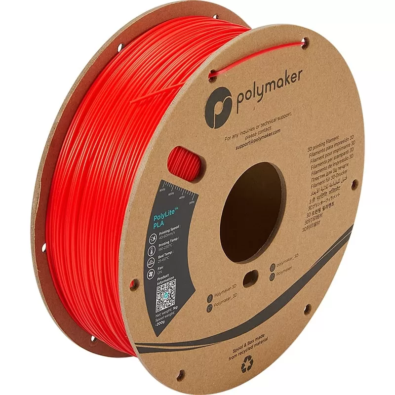 PLA PolyLite Rot - 2.85mm - 1 kg PLA PolyLite Rot - 2.85mm - 1 kg