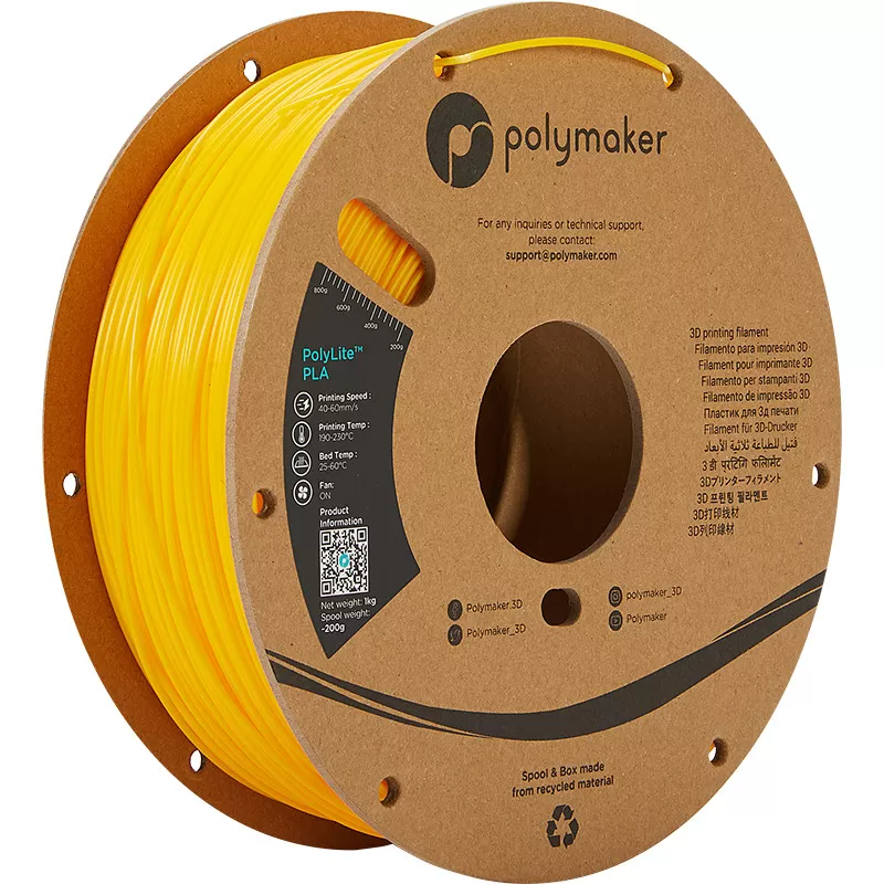 PolyLite PLA Gelb - 2.85mm - 1 kg PolyLite PLA Gelb - 2.85mm - 1 kg