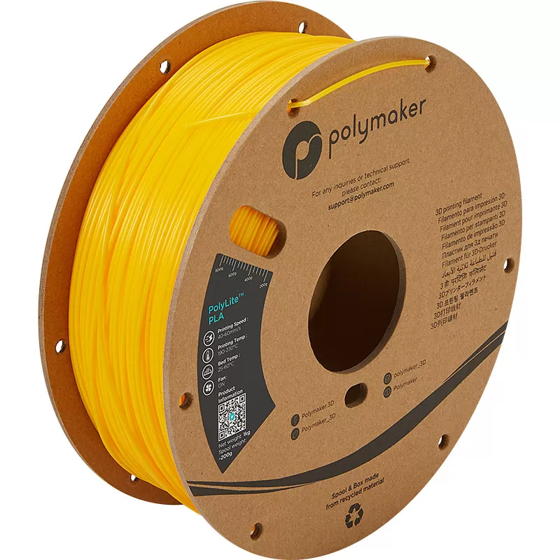Filament PLA Gelb PolyLite - 2.85mm - 1 kg Filament PLA Gelb PolyLite - 2.85mm - 1 kg