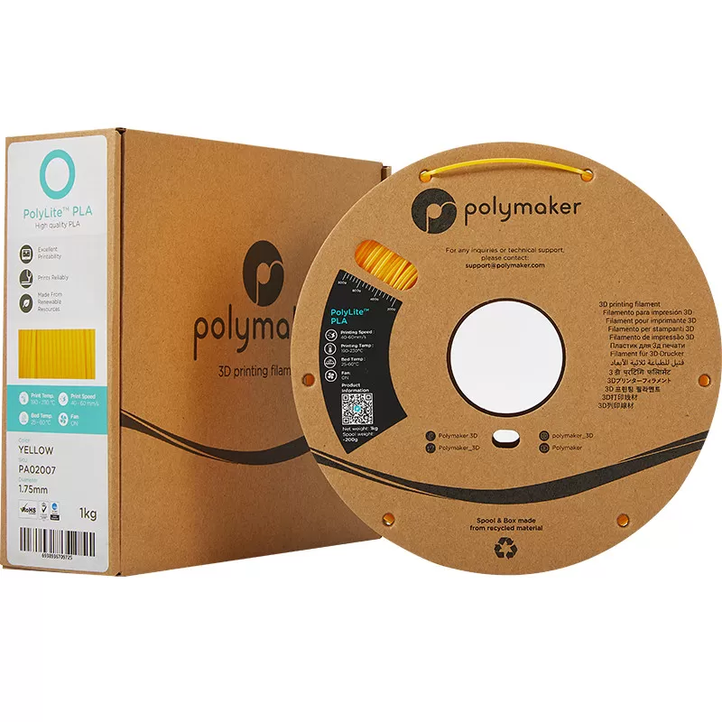 PolyLite-Packung PLA Gelb - 2.85mm - 1 kg PolyLite-Packung PLA Gelb - 2.85mm - 1 kg