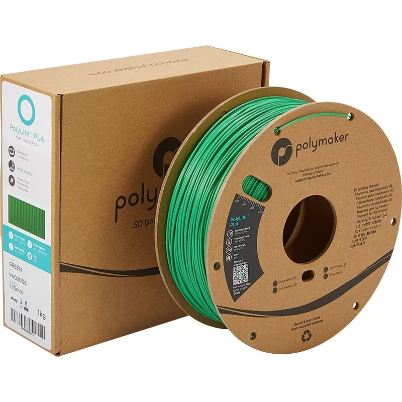 PolyLite Packaging PLA Grün - 2.85mm - 1 kg PolyLite Packaging PLA Grün - 2.85mm - 1 kg
