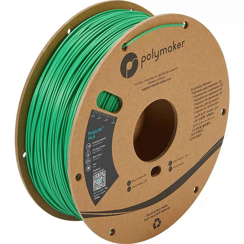 PolyLite PLA Grün Polymaker - 2.85mm - 1 kg PolyLite PLA Grün Polymaker - 2.85mm - 1 kg