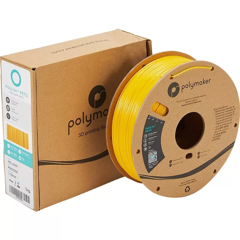 Verpackung PolyLite PETG Gelb - 2.85mm - 1 kg Verpackung PolyLite PETG Gelb - 2.85mm - 1 kg