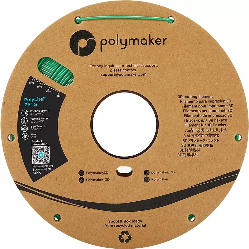 PolyLite PETG Grün - 1.75mm - 1 kg PolyLite PETG Grün - 1.75mm - 1 kg