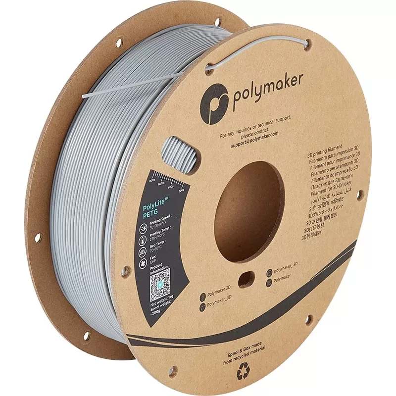 Filament PETG Grau - 2.85mm - 1 kg Filament PETG Grau - 2.85mm - 1 kg