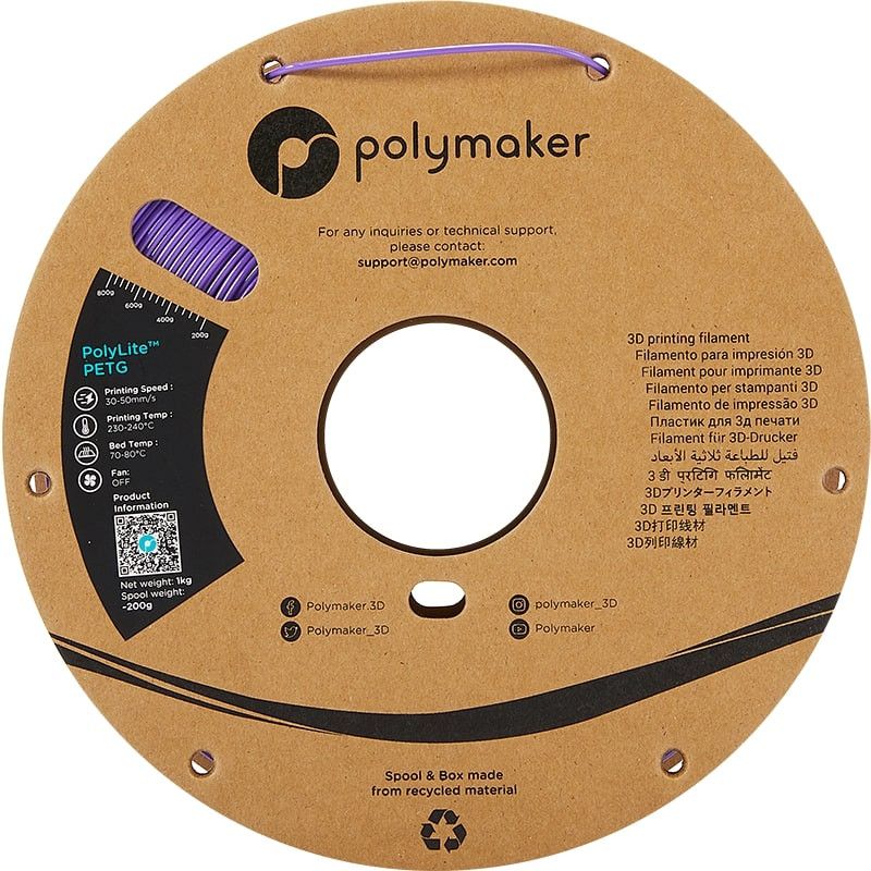 PolyLite Filament PETG Violett - 2.85mm - 1 kg PolyLite Filament PETG Violett - 2.85mm - 1 kg