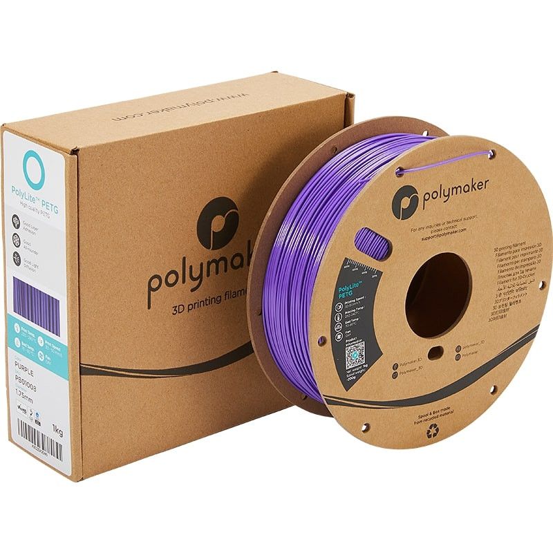 Verpackung PolyLite PETG Violett - 2.85mm - 1 kg Verpackung PolyLite PETG Violett - 2.85mm - 1 kg
