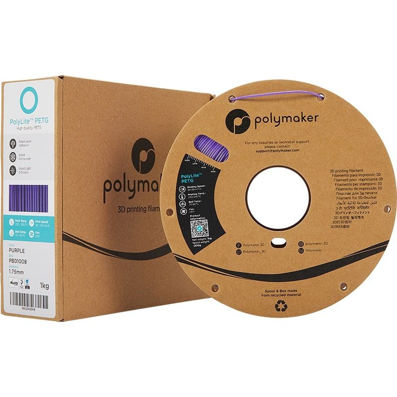 PolyLite-Verpackung PETG Violett - 2.85mm - 1 kg PolyLite-Verpackung PETG Violett - 2.85mm - 1 kg