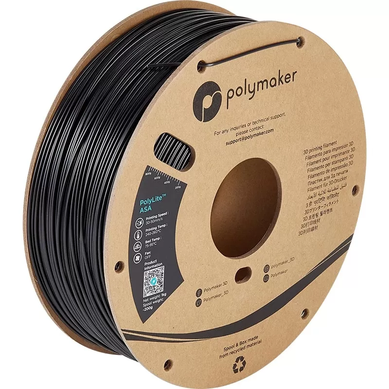 Filament ASA Schwarz - 2.85mm - 1 kg Filament ASA Schwarz - 2.85mm - 1 kg